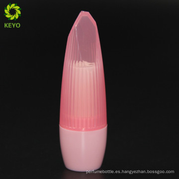 envase cosmético vacío elegante tubo de lápiz labial rosa brillo de labios de plástico